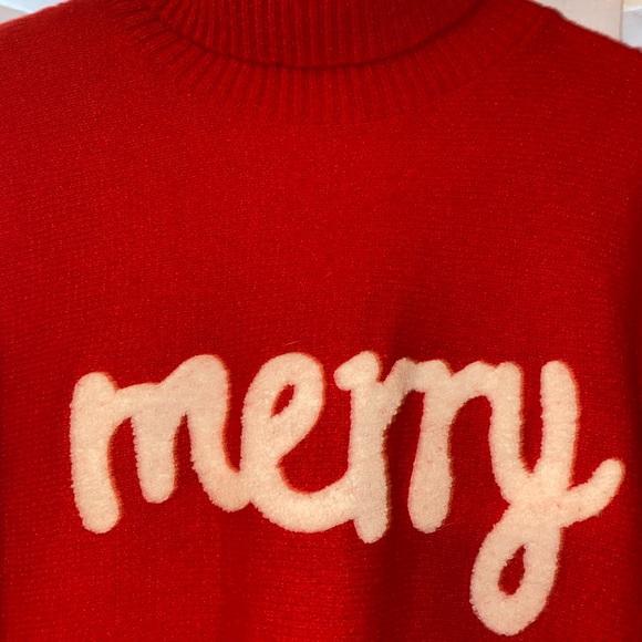 Red 'Merry' Sweater - Picture 3 of 5